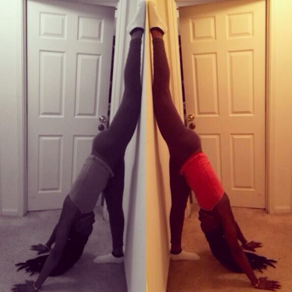TheYogiWitch's tweet image. #Yoga #YogaDaily #StandingSplit