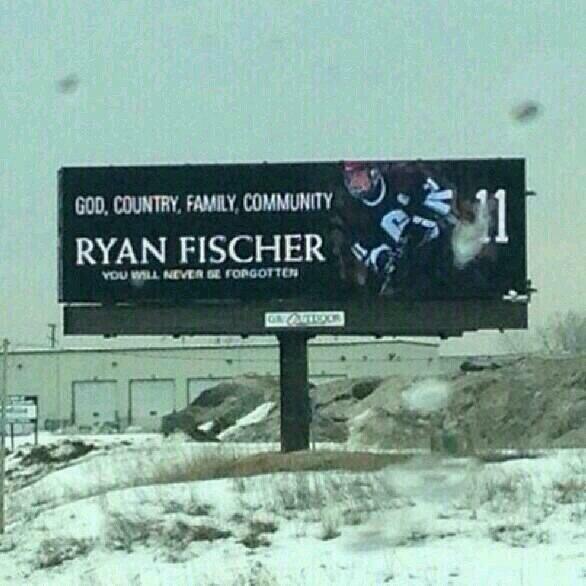 DumpNChange_'s tweet photo. What the hockey community does here in West Michigan when we lose a loved one #RIPRyanFischer http://t.co/ccse6wEnyV