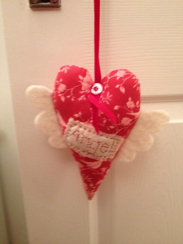 SewMakeMe123's tweet photo. Mother's Day Gift  ?? Heart with angel wings . Angel hand stitched on front ..Or your own word !? Msg for details . http://t.co/ExD4AwoCYq