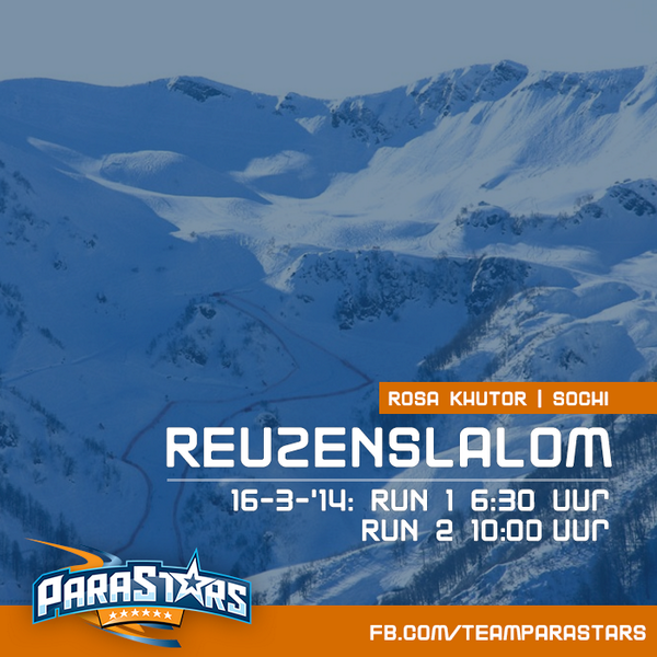 Teamparastars's tweet photo. Volg @AnnaJochemsen zondag live op de Reuzenslalom tijdens de laatste dag van Paralympics op http://t.co/J4UiALPmAF http://t.co/4Ql4V3hdlA