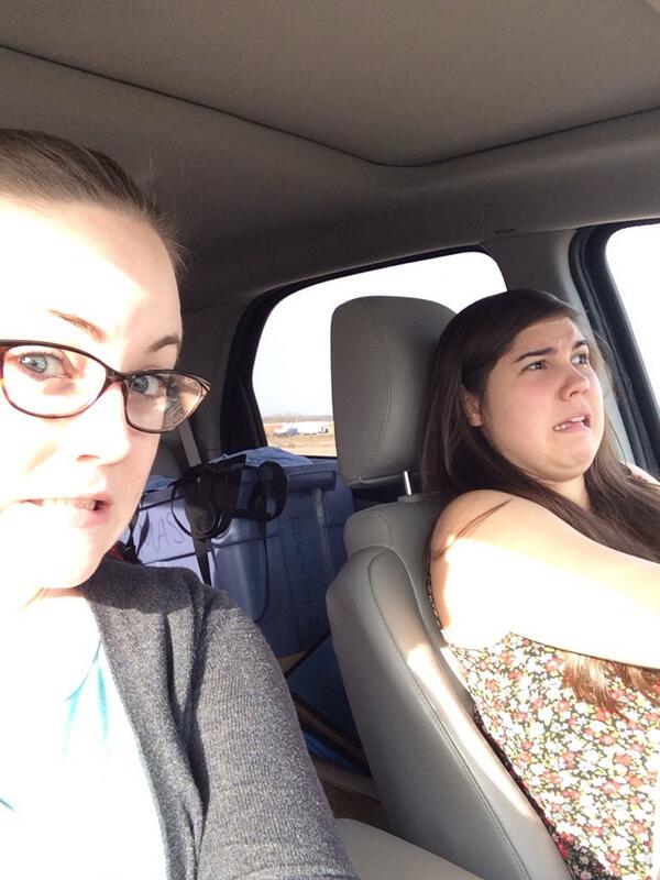 EmCates's tweet image. Her turn to drive! #EaglesCarpoolTogether #dallastrafficprobs