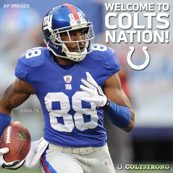 Colts's tweet photo. RT to welcome @hakeemnicks to #ColtsNation!!!

#COLTSTRONG http://t.co/VdVnATCBhV