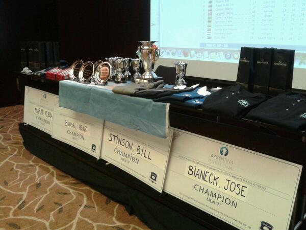 ar_invitational's tweet photo. Park Hyatt. Salon Posadas. Prizes table. Its been a long week. We really enjoyed it. http://t.co/asUGJpTu1B