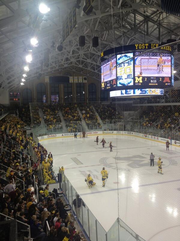 <a href="/umichhockey/">Michigan Hockey</a> best band, best program and best place to watch hockey. My best memories too. #GoBlue