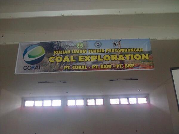 MINERS2011UNPAR's tweet photo. Kuliah Umum Teknik Pertambangan Universitas Palangka Raya oleh PT. COKAL. cc: @hmtp_unpar http://t.co/x5YBLYFtwZ