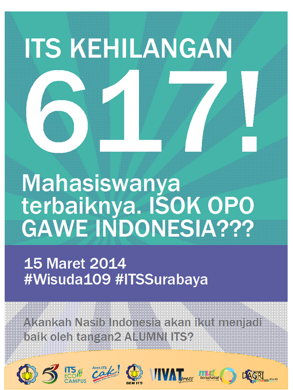 617 alumni ITS hari ini siap mengabdi bagi kesejahteraan masa depan almamater, masyarakat dan bangsa.  via <a href="/BEM_ITS/">BEM ITS</a>