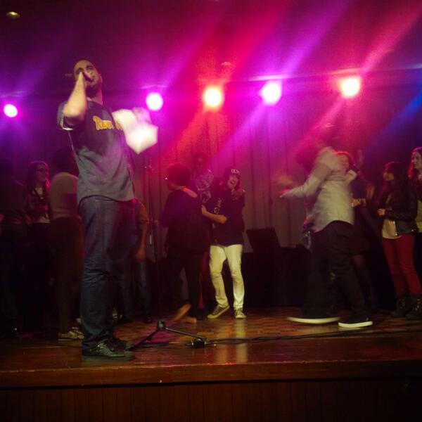 DariusVDaughtry's tweet photo. Young poets from all over lovin' on each other at #LTAB2014 grudge match. Amazing! @bluapplePoetry @LTABFLA http://t.co/QMOdlLLEuI