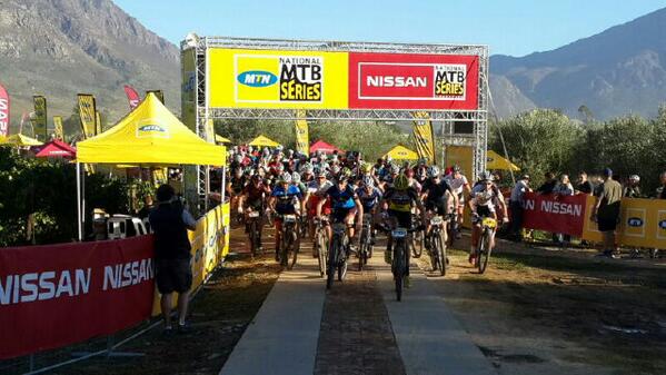 <a href="/psgcycling/">PSG cycling</a> - and the marathon's off - @mtnnationalmtb - perfect conditions for a good rumble on the single tracks