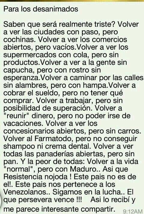 grenzo10's tweet photo. Totalmente de acuerdo con este comunicado #Triste15MpaMaduro http://t.co/3oogT6O3OW