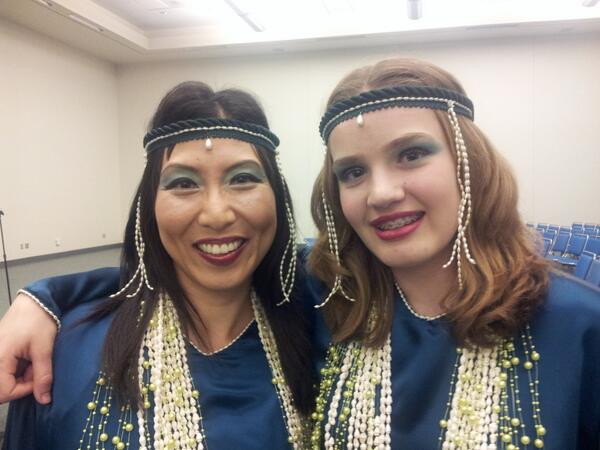 jbrunoaahpm's tweet image. Dancers preparing for Service of Remembrance #hpm14