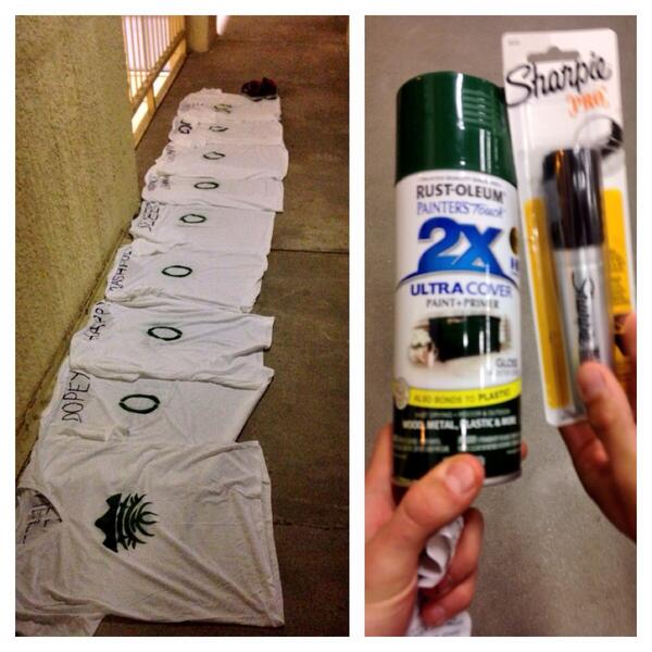 Freshmen get their jerseys #artsandcrafts #snowwhiteandthe7dwarves