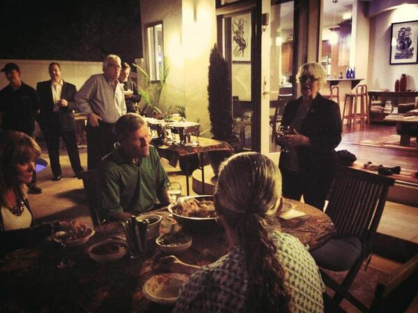 bonnielow's tweet photo. Thank you to all who attended tonight's neighborhood coffee &amp; Thanks to Somaly &amp; Jody Rawles for hosting #LBForward http://t.co/66H4qP1gaJ