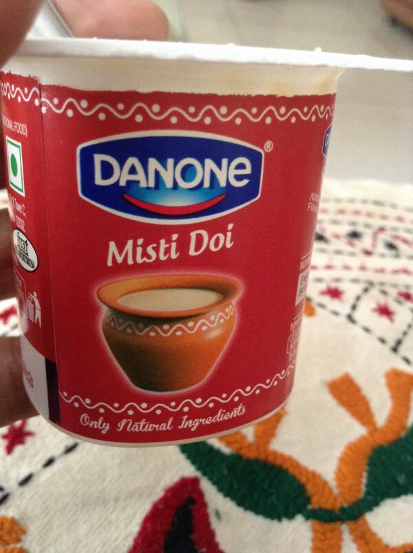 Danone mishti doi... Yummy yummy. #morningindulgence