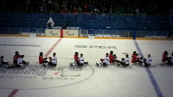 The two teams shake hands at the end of the game.  Canada win bronze and Norway finish 4th.