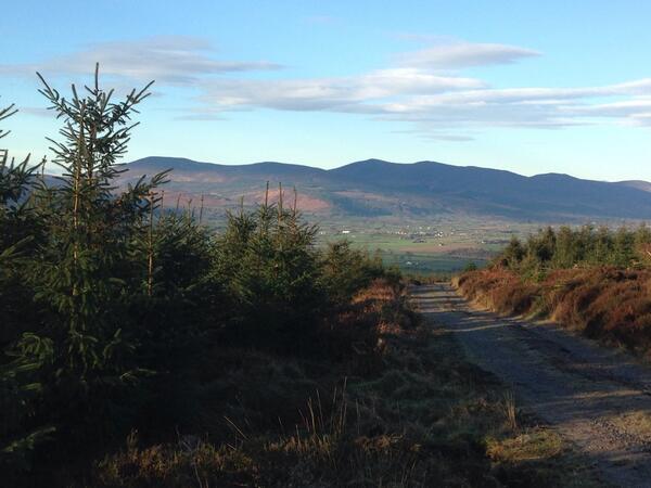ericpower's tweet photo. Look what's out my window this morning! The bike is getting excited :) #nirevalley on #comeraghtour 25thMay http://t.co/FCsZmUg81c