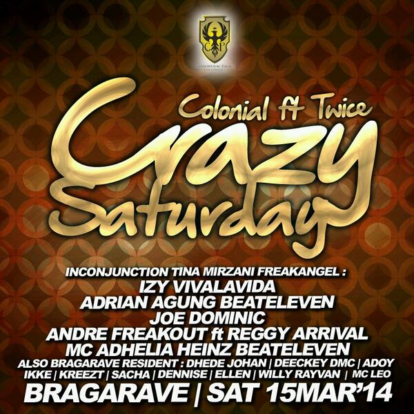 #BdgTONIGHT 15March'14 "CRAZY SATURDAY" @OnestopE <a href="/Izy_rizky/">Чечуев Даниил</a> @AdrianAgung @joey_notz <a href="/andrew/">Andrew Dorsey</a> <a href="/DrewKesumah/">ANDRE THE EMPIRE</a> #Reggy