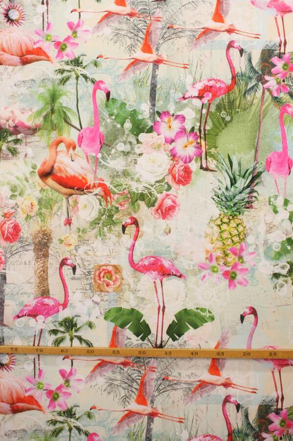 nnstoffen's tweet photo. Er zijn weer nieuwe digitale prints bijgekomen  http://t.co/s8PBdeukIf. Zoals deze prachtige print met flamingo's http://t.co/ArVbtUkBXv