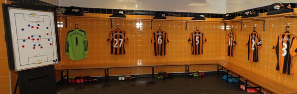 HullCity's tweet image. PHOTO: A nice panoramic view from inside the Tigers' dressing room taken earlier today #UTT