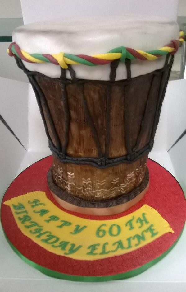 Jins Cakes on Twitter "African Djembe Drum cake http//t.co/tRvPPuD2ie"