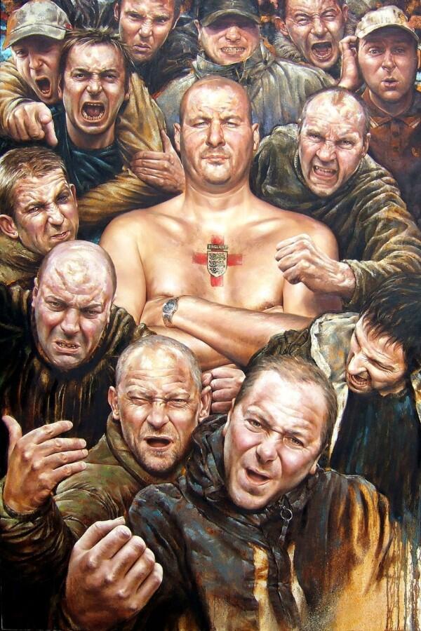85thn's tweet photo. English Hooligans portrait. http://t.co/AQJdq30WVw