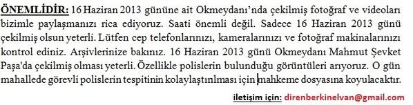 Turbulans's tweet photo. RT @15indebirfidan: Sizlerden rica ediyoruz.. Berkin’in katilleri bulunana kadar lutfen herkes retweet yapsin.. http://t.co/PBKPaMBmqI