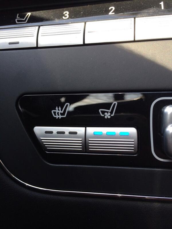 That sort of weather #ventilatedseats #benz