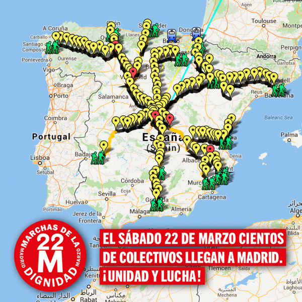 JovenesIU's tweet photo. La #JuventudDigna22M ya está #enMarcha por la #Dignidad22M. Unidas, vamos a tirar #AbajoElRégimen http://t.co/Tlgn0WcX7V