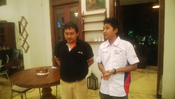 Om Joel alias OJL mewakili paketu Solo Chapter om OHZ @hafudo  memberikan sambutan rekan2 BMWCCI_SC &amp; @Foxy_Salatiga