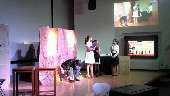 silviawidyaaa's tweet photo. @chery_yoo , Restia, Darell in "On Being Crazy" - W. E. B Du Bois's short story. drama performance at @atamerica http://t.co/gbMXA4P4bn