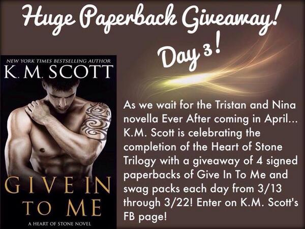 laurenALERT's tweet photo. Day 3 - Giveaway @KMScottromance https://t.co/ZdGBuXrZ0R http://t.co/ePLMCJUkqT