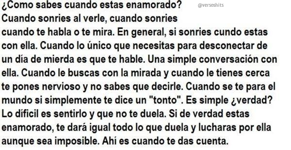 versoshits's tweet photo. ¿Cómo sabes cuando estás enamorado? http://t.co/MBDq8S23WH