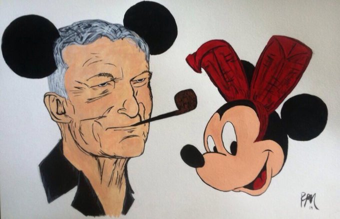 Cute painting of @hughhefner and #mickeymouse by @Ryansmashing! @crystalhefner  #disneyart http://t.<a class="tags" target="_blank" title="On Twitter" href="/?out=eyJ0eXAiOiJKV1QiLCJhbGciOiJIUzUxMiJ9.eyJpYXQiOjE3MjE4OTQ1NTcsImlzcyI6InR3cG9ybnN0YXJzLmNvbSIsIm5iZiI6MTcyMTg5NDU1NywiZXhwIjoxNzUzNDMwNTU3LCJyZWRpcmVjdF91cmwiOiJodHRwczovL3R3aXR0ZXIuY29tL2h1Z2hoZWZuZXIifQ.NKWDeya_aMUWPkp41oReoZpyzq9jkXsd9dO7H1PQ912GGPDFyNE3J2P2nj6vI9N6f9OFi-loRZW-hOE136AGIQ">@hughhefner</a><a href="/tag/mickeymouse"class="tags">#mickeymouse</a><a href="/tag/disneyart"class="tags"><span>#disneyart</span></a>