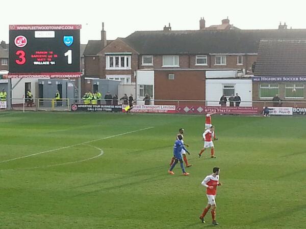 TheMatch2014's tweet photo. FT: #FTFC 3 - 1 #PFC. The Cod Army continue their push towards the top three with a clinical win against Portsmouth. http://t.co/YnVYPSFupn