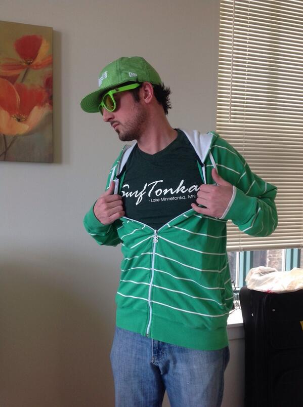 St. Paddy'O's...Mount Up!! <a href="/TOLLIEtheSURFER/">Brandon Tolliver</a> @MeltingHeartsUS The #SurfTonka #GreenGoblin is #GoingGreen