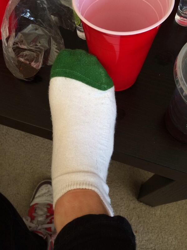 berger421's tweet photo. Rockin out to St. Paddys in my@ShopZockster socks http://t.co/FSJtgAL1JS