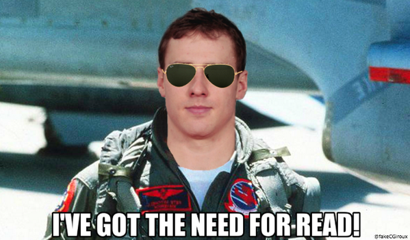 LetsGoFlyera's tweet photo. #NeedForRead http://t.co/AlvIXLw4ta