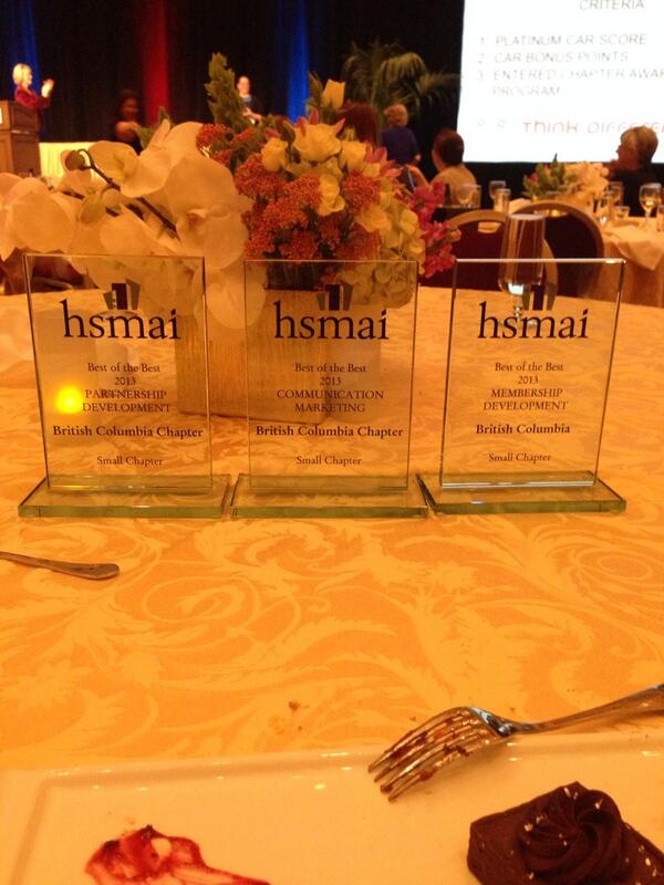 Lau1Mike's tweet image. 4 awards for the BC HSMAI Chapter! Great job team! #bestboardever #hsmai #bchsmai