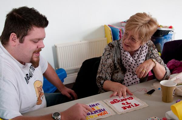 Conversations were happening yesterday in Pudsey, whilst the community group were making a quilt
#no2stigma