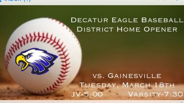 ReneEgle's tweet image. Can't wait!!! #decaturbaseball