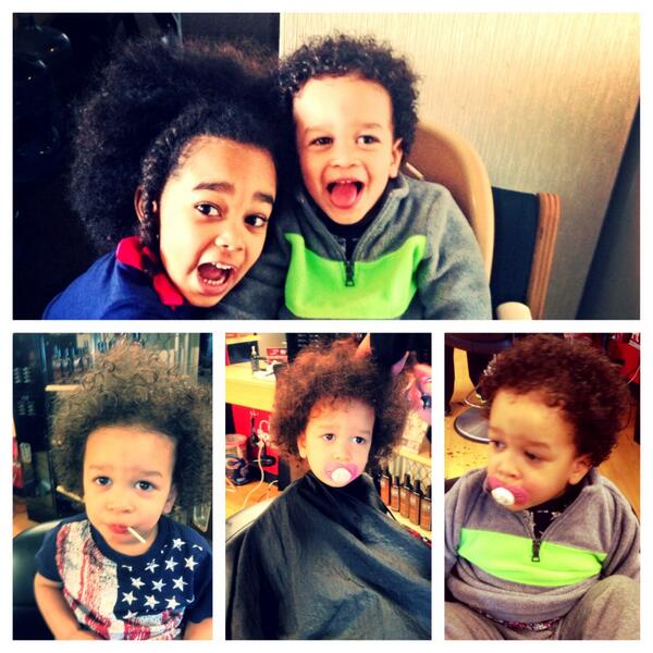 Invisibleclan's tweet photo. Kobe's first haircut! Ya digg?? #firsthaircuts #babyboy #kobe http://t.co/9x4ITy2ReG