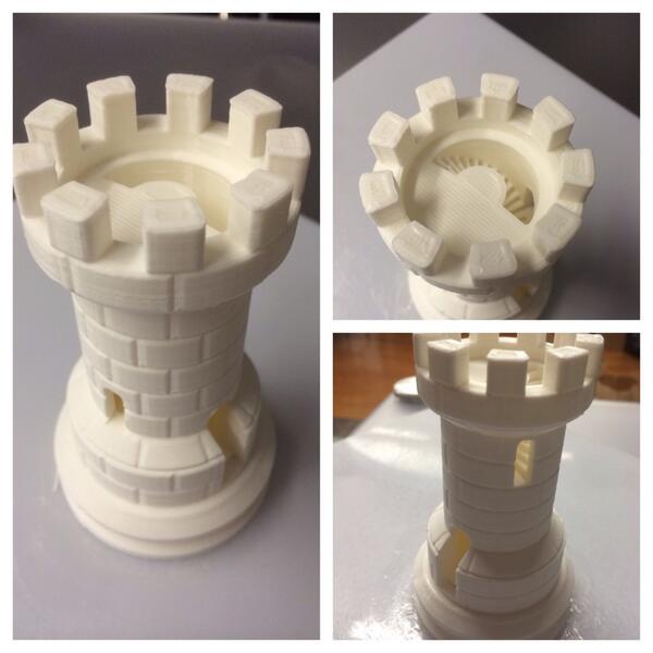 A machine made this. Holy crap. #3DPrinting And yes, that has a spiral staircase inside of it. <a href="/Vandy3DS/">Vandy 3 Day Startup</a>