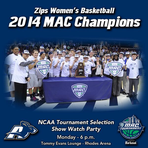 Akron Zips Women’s Basketball (@zipswbb) on Twitter photo The Zips are MAC Champs! <a href="/ZipsWBB/">Akron Zips Women’s Basketball</a> defeated Ball State to win the 1st MAC Championship in team history! The Zips are MAC Champs! <a href="/ZipsWBB/">Akron Zips Women’s Basketball</a> defeated Ball State to win the 1st MAC Championship in team history!