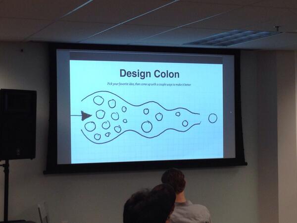 HVerespej's tweet image. The &quot;design colon&quot;. @Moment #hardwareworkshop