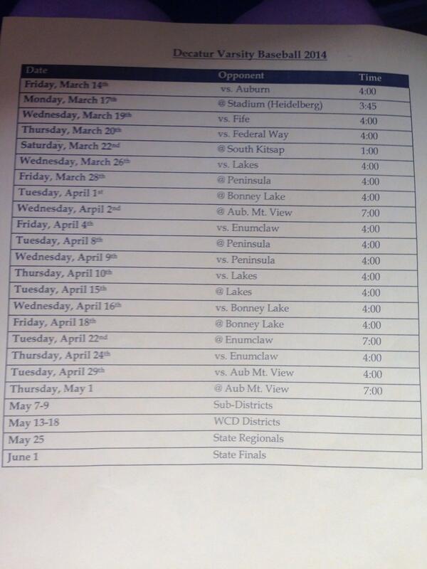 TheGoldenGators's tweet image. Everyone mark your calendars for #DecaturBaseball!