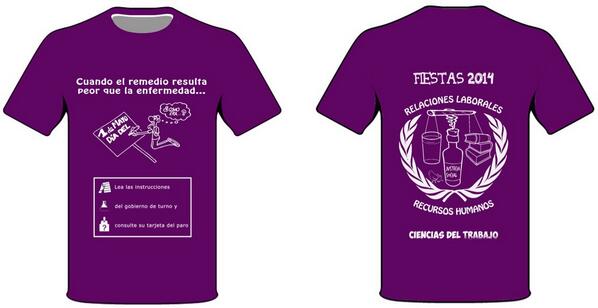 No quiero Cuadrante Inconcebible Delegación FCCT UM on Twitter: "Ya tenemos camiseta para nuestras Fiestas  de la Facultad!!! #FiestasFCCT14 http://t.co/144RWgisf4" / Twitter