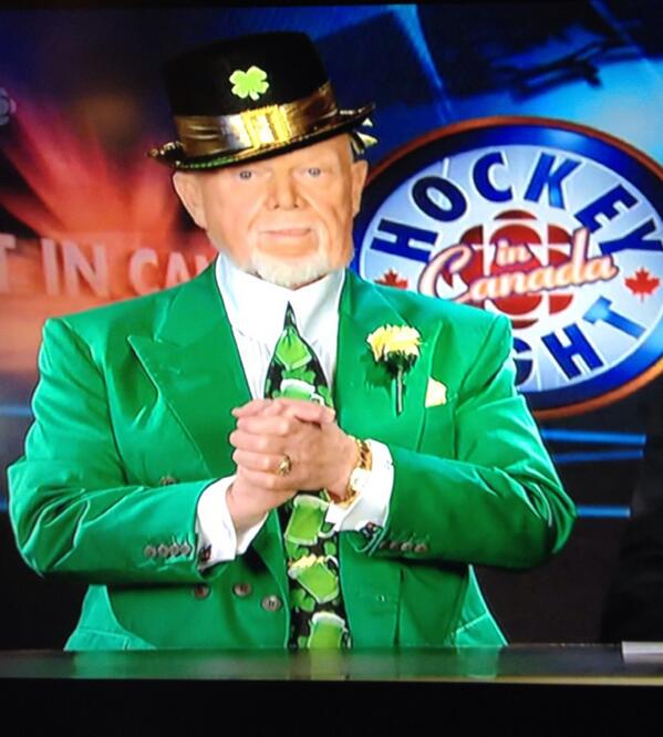 Rosey33Sauce's tweet image. #StPaddysDay pre-game  with Grapes #doncherry .Canada just building up to Monday's festivities .