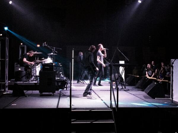 WestOttawaHS's tweet photo. Cities and Saints on stage now. #WOStock2014 http://t.co/Zq19UosLBE