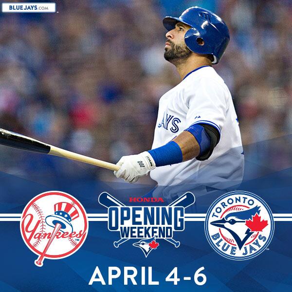 Blue Jays Honda Opening Weekend is almost here!  RT if you are coming! atmlb.com/Qv9N0U