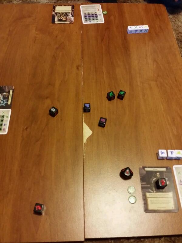 LibraryDLemm's tweet image. Had a game of #DungeonRoll last night.