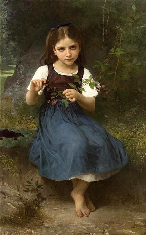 kaiganoshoujo's tweet photo. 「おやつ」1889年ウィリアム・アドルフ・ブグローWilliam-Adolphe Bouguereau, The Snack https://t.co/x7q09F3hne